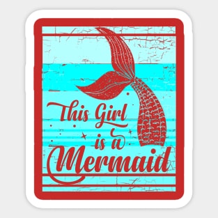 Girl Mermaid Sticker